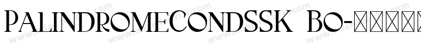 PalindromeCondSSK Bo字体转换